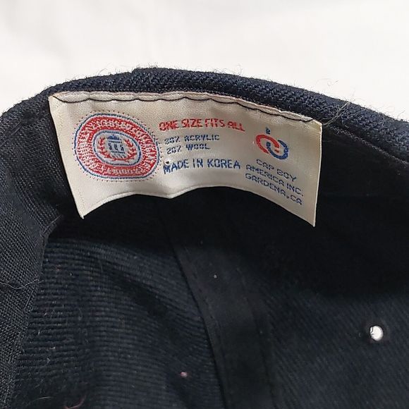 Vintage 90s College Basix Kentucky Wildcats Navy Blue Embroidered Snapback Hat - Picture 7 of 7